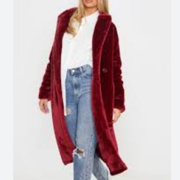 VTG VINTAGE REAL FUR WITH LEATHER TRIM FULL LENGTH COAT FOR THE GOAT - Picture 15 of 16